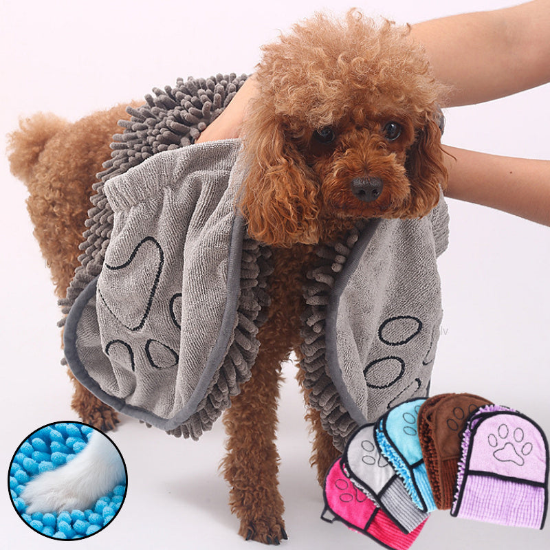 Superabsorberande hund och katthandduk. Microfiber. Snabbtorkande